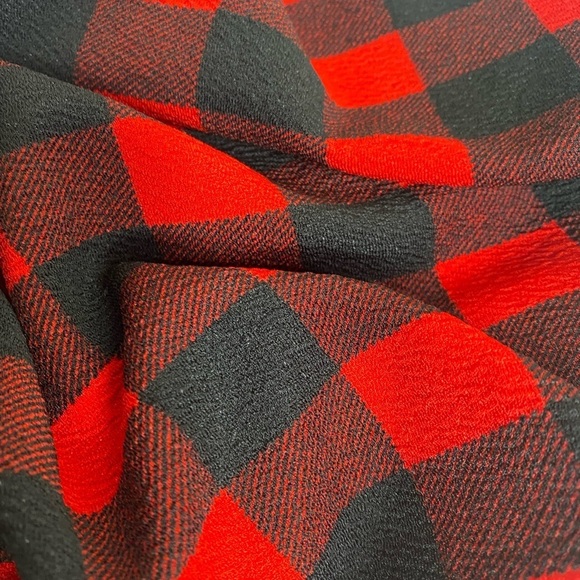 Buffalo Plaid Skater Skirt Red and Black Sz XL - Picture 7 of 7